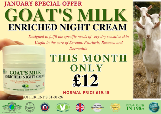 January Special Offer: Goats Milk Enriched Night Cream
