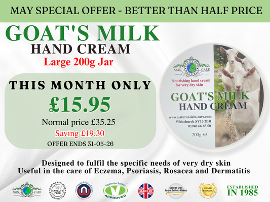 May Special Offer- Goats Milk Hand Cream