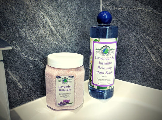 Lavender & Jasmine Bath Soak AND Lavender Bath Salts