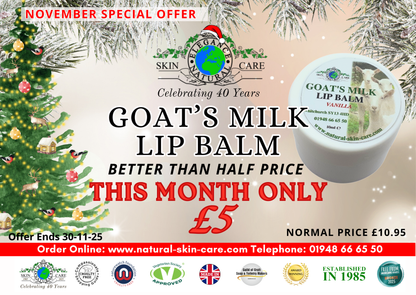 November Special Offer: Goats Milk Lip Balm