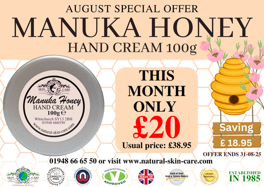 August Special Offer: Manuka Honey Hand Cream